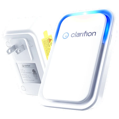 Clarifion - Air Ionizers for Home (1 Pack), Negative Ion Filtration System, Quiet Air Freshener for Bedroom, Office, Kitchen, Portable Air Filter Odor, Smoke Dust, Pets, Eliminator, Mini Air Cleaner