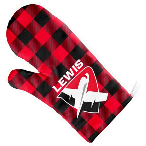 Campus Lab Lewis University Buffalo Check Oven Mitt for Indoor/Outdoor Kitchen and BBQ