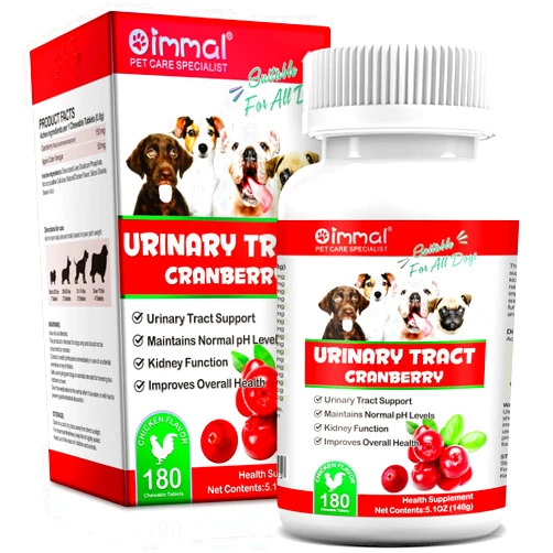 ALIVO Cranberry for Dogs - 180 Cranberry Supplement Tablest for Dogs Supports Bladder Infection, Dog Incontinence Support, Bladder Stone and Dog UTI, Pet Supplement Treats Tablets for All Breeds Dogs & Ages