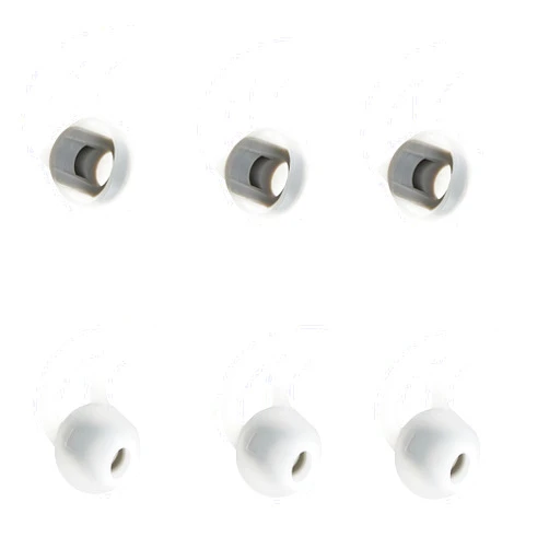 CYADCI Earbud Tips Medium 3 Pairs Soft and Comfortable Silicone Earbud Tips Noise Isolation Tips White Earbud Replacement Tips Compatible with Bose SoundSport Freestyle /IE2 /IE3 Earphones