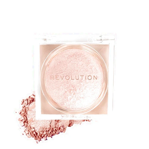 Makeup Revolution Beam Bright Highlighter, All Over Face Glow, Powder To Liquid Formula, 5 Different Shades, Rose Lustre