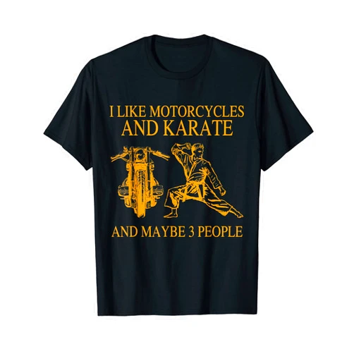 Slimmmeeeeyyyyygirl I Like Motorcycles And Karate And Maybe 3 People Hunter T-Shirt