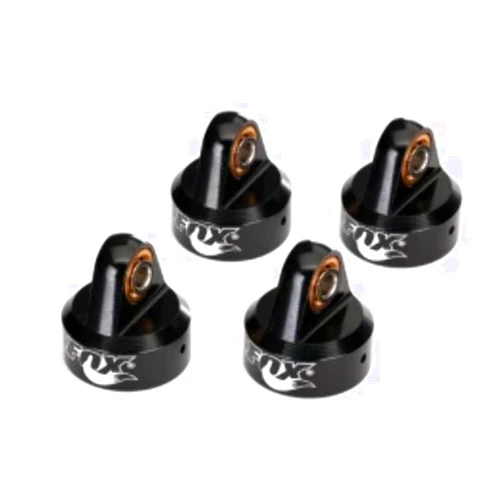 Traxxas TRA8456 - Shock caps, Aluminum (Black-Anodized), Fox Shocks (4)