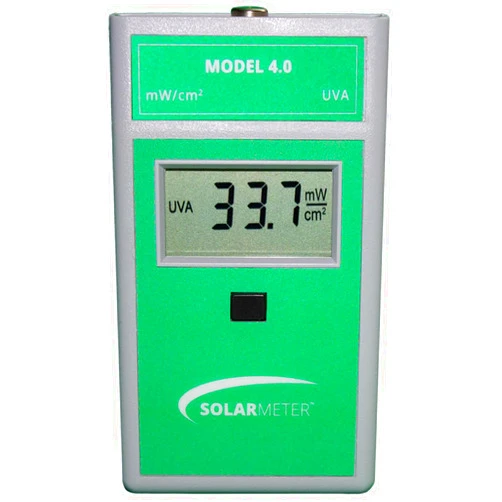 Solarmeter Model 4.0 Standard UVA Meter, Digital UVA Radiometer, Portable UV Meter for UV Lamp Testing & More, Effective UVA Light Meter, Measures 320-400 nm, from 0-199.9 mW/cm² UVA, Light Green