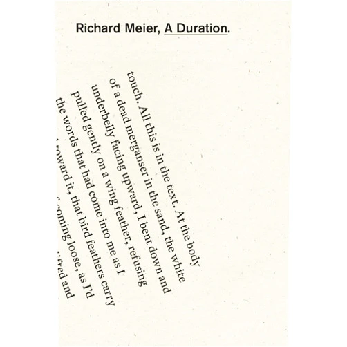 Richard Meier A Duration