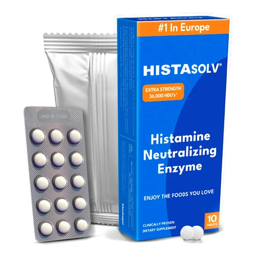 Medagel HISTAsolv Histamine Neutralizing Diamine Oxidase (DAO) Enzyme, Extra Strength 36,000 HDUs, Dietary Supplement for Histamine Breakdown, Lactose & Gluten Free DAO Supplement, Pack of 10