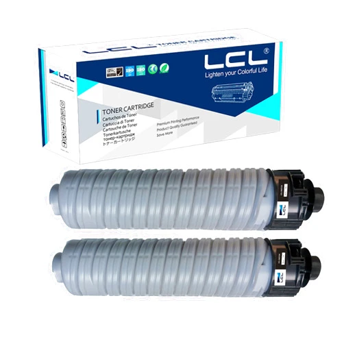 LCL Compatible Toner Cartridge Replacement for Ricoh 842124 841993 MP 2554 MP 2555 MP 3054 MP 3055 MP 3554 MP 3555 MP 2554SP MP 3054SP MP 3554SP High Yield IM2500 IM3000 IM3500 (2-Pack Black)