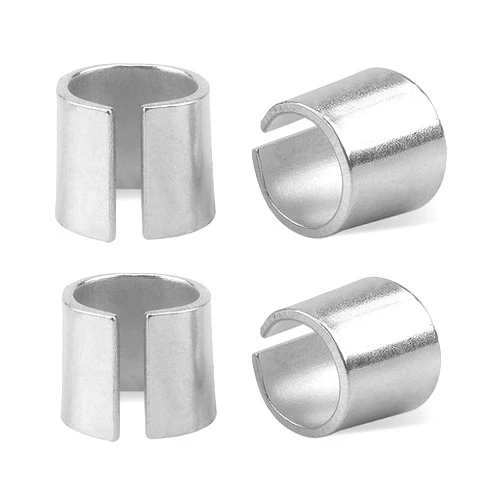 Kewucn 2 Pairs Battery Post Shims, Car Positive & Negative Post Battery Terminal Adapter, Pure Lead Battery Terminal Converter Post Shim for Anode Cathode, Universal Car Accessories