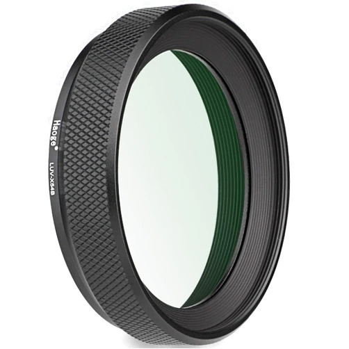 Haoge LUV-X54B Metal Lens Hood with MC UV Protection Multicoated Ultraviolet Lens Filter for Fujifilm X100VI Fuji X100V Camera Black