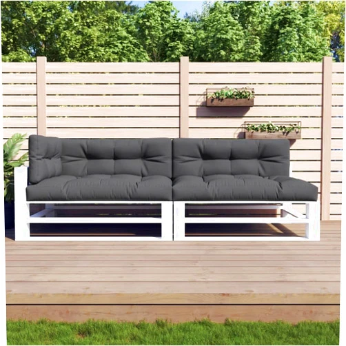 VRAXO Pallet Cushions 5 pcs Anthracite Fabric,Chair & Sofa Cushions-25.1lbs