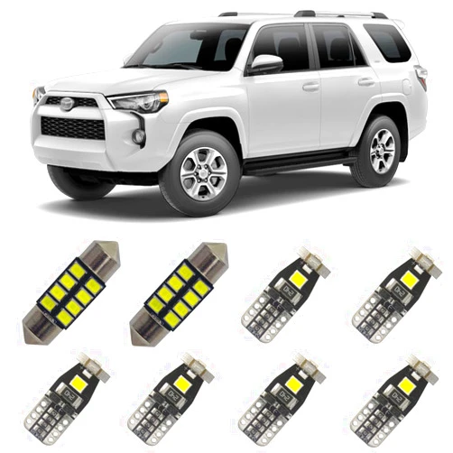 Bojer LED Interior Light Kit Package Compatible with 2010-2021 Toyota 4Runner Super Bright 6000K White