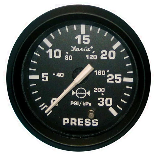 Faria 12810 Euro Water Pressure Gauge Kit 30 PSI - 2