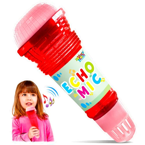 Novelty Place Echo Mic for Kids and Toddlers - Battery-Free Magic Karaoke Microphone Voice Amplifying Retro Toy for Singing, Speech & Communication Therapy - 10