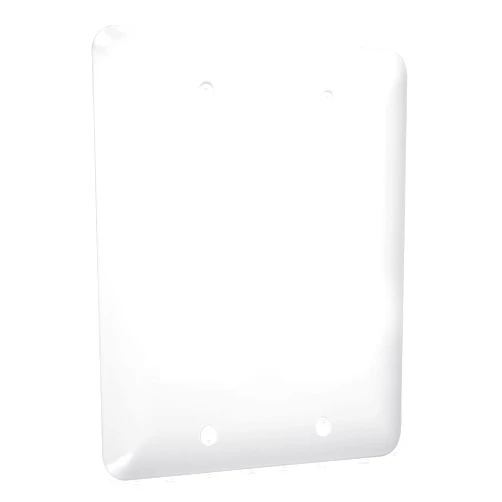 TayMac WRW-RR Maxi/Princess Metallic Wallplate with Two Decorator/Rocker, Two Gang, White Smooth