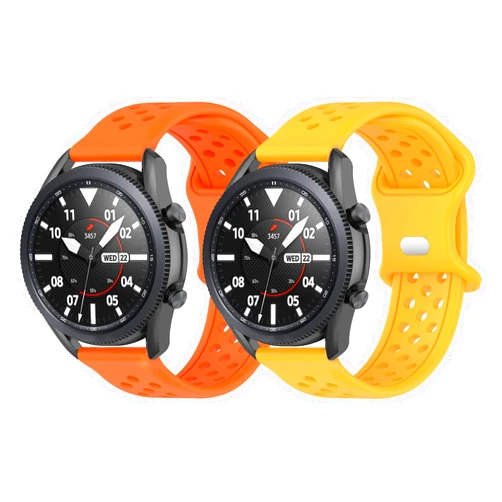 Pailebi 22mm Rainbow Bands Compatible with Samsung Galaxy Watch 46mm/Watch 3 45mm/Gear S3 Frontier Classic, Silicone Replacement Straps Quick Release Wristband for Garmin Venu 2/3/Forerunner 255/265/TicWatch E2/S2/GTX/Pro/Pro 3/Pro 5/Amazfit Pace/Nexo/GTR 47mm/GTR 2/3/4/Bip 5/Huawei Watch GT/GT 2/2e/GT 3/3Pro/GT 4/GT 5 46mm