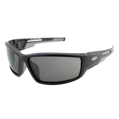 Global Vision Sly 88 Wrap Around Sport Motorcycle ATV Sunglasses Black Frame w/Smoke Lenses