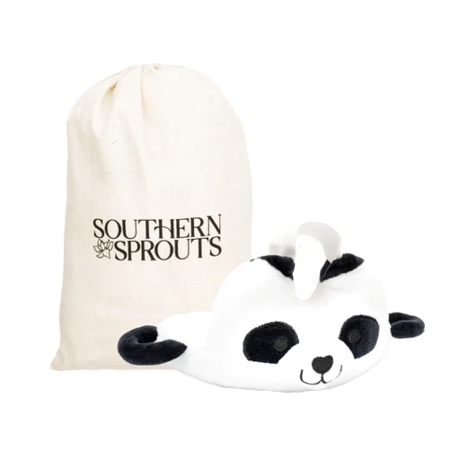 Southern Sprouts Self Feeding Baby Bottle Holder Cushion - Adjustable Hands Free Bottle Propper for Baby Boy & Girl- Portable Soft Bottle Feeding Pillow for Newborn with Side Handles & Cotton Storage Bag