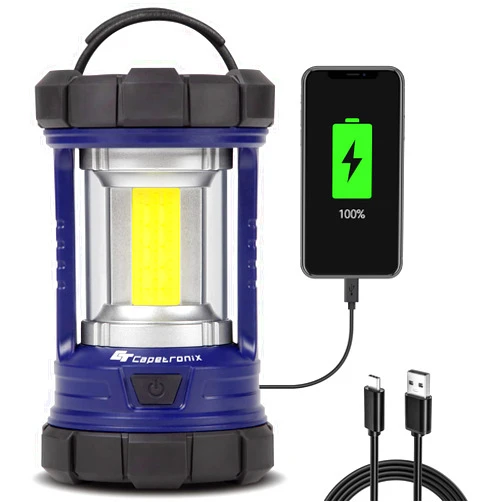CT CAPETRONIX Camping Lantern, 3200LM LED Lanterns for Power Outages, 4600mAh Phone Charger & Rechargeable Lantern, 5 Light Modes Camping Lights & Lanterns for Hurricane/Emergency, CT CAPETRONIX Camping Accessories