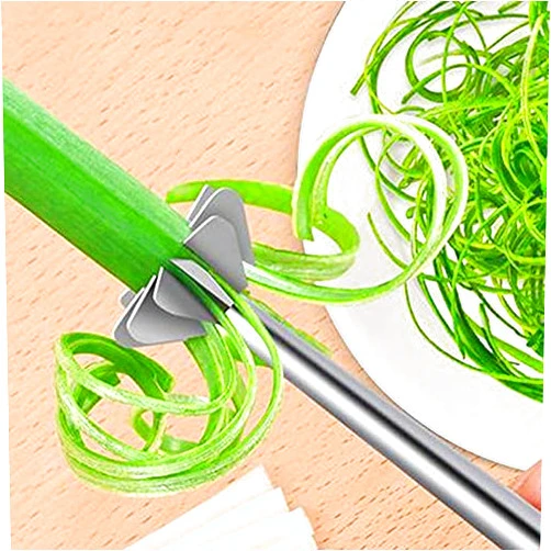 Chuanhao Plum Blossom Onion Shredder Stainless Steel Scallion Slicer Vegetable Cutter Shred DIY Slicer Kitchen Cutting Gadget