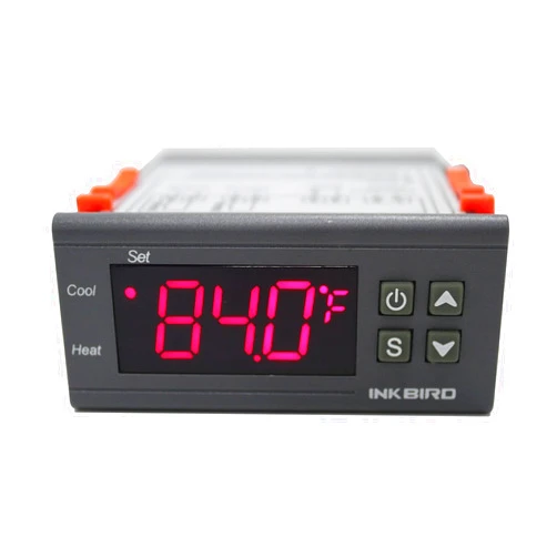 Inkbird Dual Stage DV 12V Digital Temperature Controller Fahrenheit Thermostat Heating and Cooling for Homebrewing Brew Fermenter Fridge Incubator Greenhouse