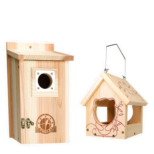 SISTERBIRD Bird Houses for Outside Clearance, Mini Bird Feeders for Outdoors Hanging, Attracting for Wild Birds, Easy to Assemble