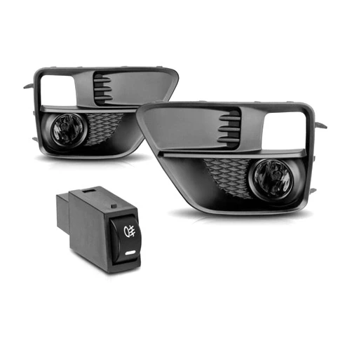 FEBIXYNZ Fog Light Fits Smokebumper Lamp w/Switch+Harness+Bezel Bulb Shape Code 57731VA000 84501AJ060 MS791LTZLF