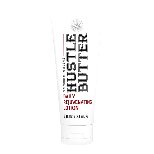 Hustle Butter Deluxe Hustle Butter Tattoo Aftercare - Daily Moisturizing Lotion - Naturally Derived Vegan Cruelty Free - Everyday All Over Use for Tattoos - TSA Friendly, Travel Size - 3 fl oz