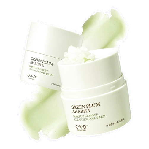 CKD Guaranteed CKD Green Plum AHA·BHA Grinding Cleansing Oil Balm - Sherbet Balm Korean Cleanser for Makeup, Sebum & Blackhead Removal. Exfoliating with 4-Acid Complex for All types of Skin. 1.75 fl oz