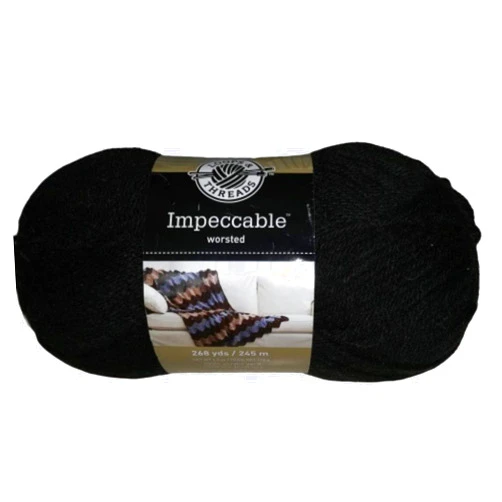 Loops & Threads Impeccable Yarn 4.5 oz. One Ball - Black
