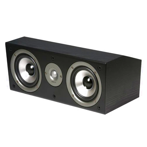 Polk Audio CS1 Series II Center Channel Speaker | Unique Design | Stand Alone or a Complement to Monitor 40, 60, and 70 Speakers | Detachable Grille | Black