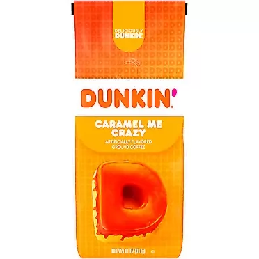 Dunkin' Caramel Me Crazy Ground Coffee, 11 Ounces (Packaging May Vary)