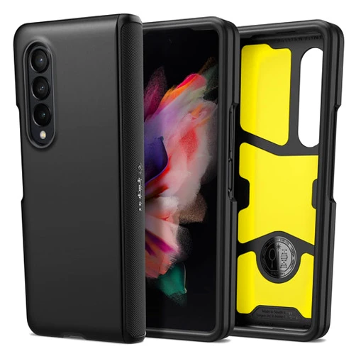 Spigen Slim Armor Pro [Hinge Coverage] Designed for Galaxy Z Fold 3 5G Case (2021) - Black