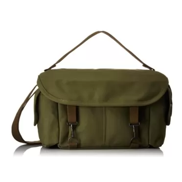 Domke F-2 original shoulder bag 700-02D (Olive) for Canon, Nikon, Sony, Leica, Fujifilm & Olympus DSLR or Mirrorless Cameras with Space for Multiple Lenses Up to 300mm and Accessories