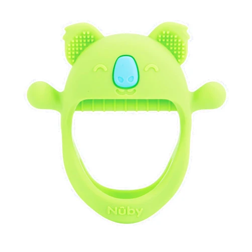 Nuby Silicone Wrist Teething Mitten - Teether Ring - 3+ Months - Koala
