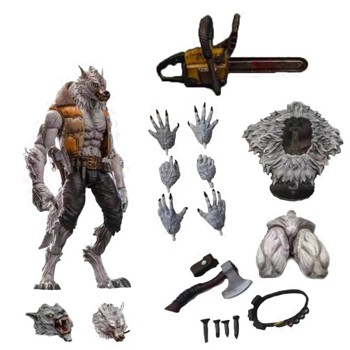 MAESTRO UNION RAYGE3LOV FuRay Planet Veteran William (White) 1/12 Scale Figure 8.5in Werewolf Furry Action Figures,Furay Planet Series Wolfman Veteran William wave4 snowfields werewoves,Orcs,Beastmen