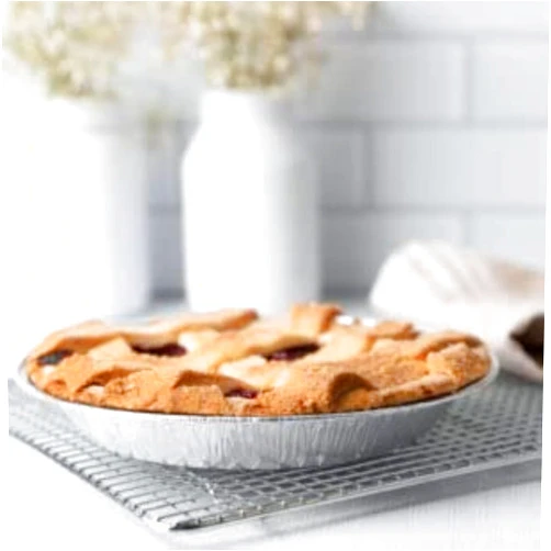 HomeyGear Disposable Aluminum Foil Pie/Tart Pan, Pie Tins, Pack of 8, Oven Safe-For Roasting, Baking, Reheating, Cooking & Storage, Perfect for Homemade Cakes, Pies, Quiche, Sizes- 12