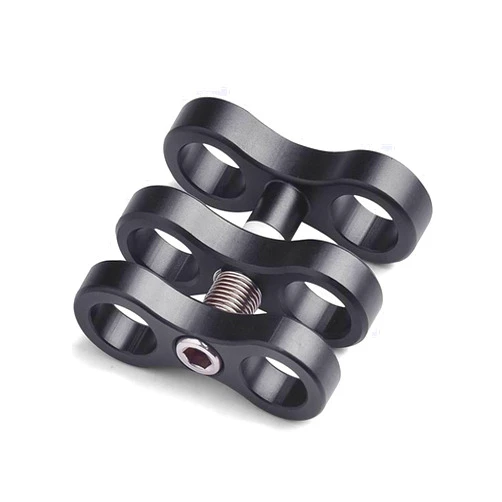 OrcaTorch ZJ13 Aluminum Ball Joint Clamp for Underwater Diving Light Arms Tray, Photography Diving Camera, 360° Clip Adapter Bracket Holder for Action Camera, Dive Flashlight Arm Connected Accessories