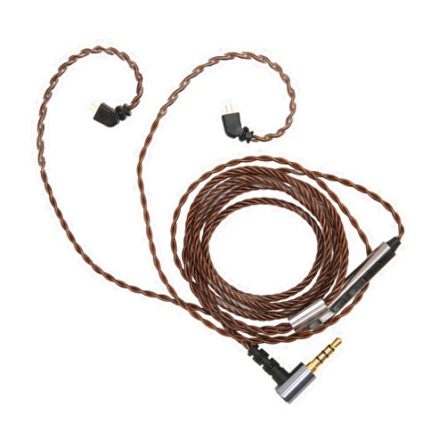 Dpofirs AS10 AS06 ZST ZS3 ZS4 ZS5 ZS6 Detachable Earphone Replacement Cable with Mic, 0.78mm Right Angle Plug, OFC Core Upgrade