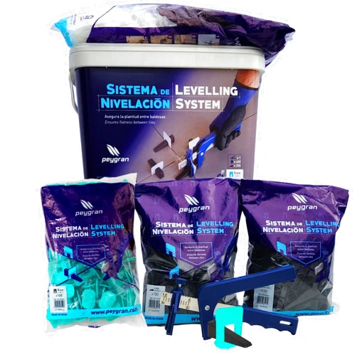 Peygran Leveling System Peygran Tile Leveling System Super KITIncludes Pliers/Tool, 400 Clips, 200 Wedges and Handy, Durable Bucket. (1/16