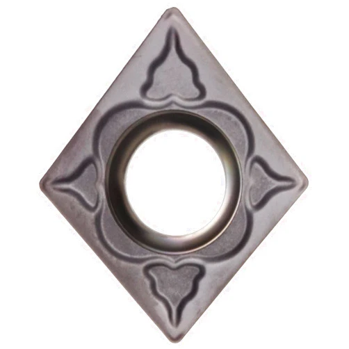 Sandvik Coromant CoroTurn 107 Carbide Turning Insert, CCMT, 80 Degree Diamond, MM Chipbreaker, GC1105 Grade, TiAlN Coating, CCMT 3(2.5)1-MM, 3/8