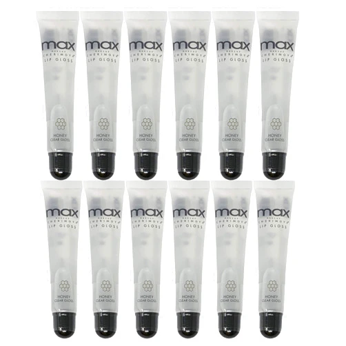 Cherimoya (12Pack) MAX Makeup Lip Polish HONEY Clear Gloss