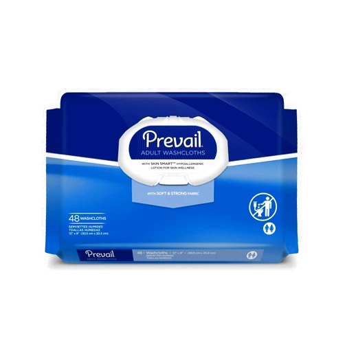 Prevail Adult Washcloths Soft Pack, 48 Count Pack