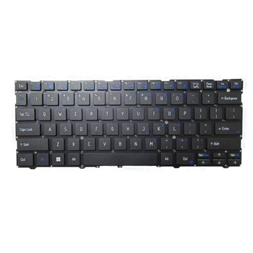 Generic Laptop No Backlit Keyboard for CLEVO L140CU L141CU L140PU L140MU L141MU L141PU English US Black No Frame