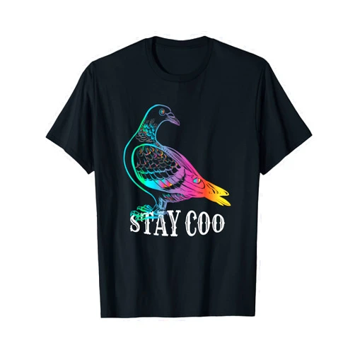 UAB KIDKIS Pigeon Stay Coo Funny Love Pigeons Birds Lover Gift T-Shirt