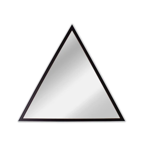 CHLOE's Reflection Contemporary Black Finish Triangle Framed Wall Mirror 31.5