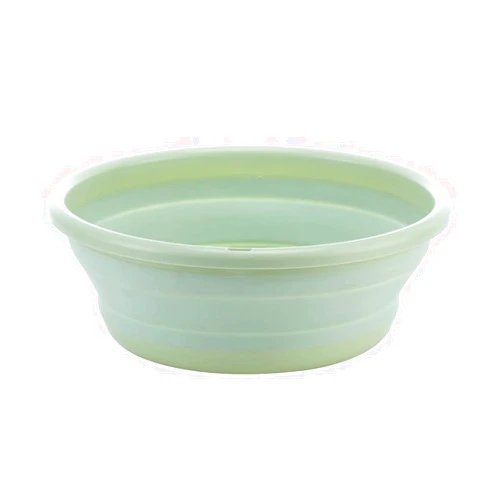 XJSXZC Multi-purpose Collapsible Dish Tub Bowl BPA-Free Round Lightweight Collapsible Wash Basin (Green)