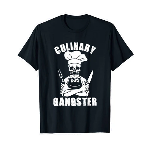 DAILYLIVE Culinary Gangster Cool Cooking Guru T-shirt T-Shirt