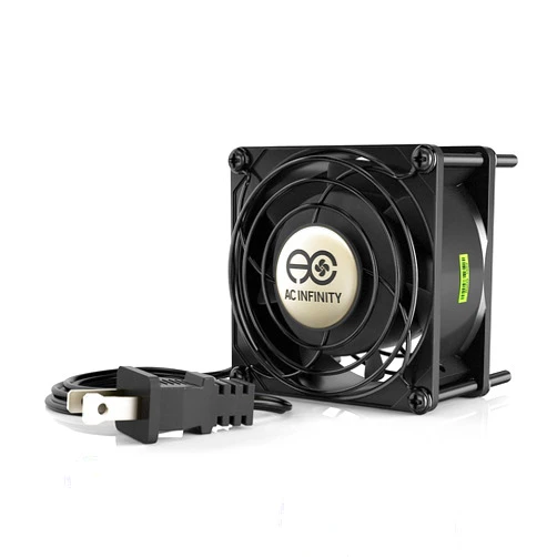 AC Infinity AXIAL 8038, Quiet Muffin Fan, 120V AC 80mm x 38mm Low Speed, UL-Certified for DIY Cooling Ventilation Exhaust Projects