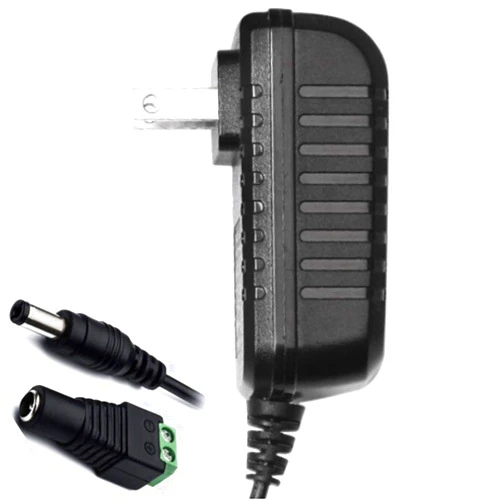 Yelesley 12V 2A Power Supply Adapter, AC 100-240V to DC 12V Transformers, Switching Power Supply for 12V 3528/5050 LED Strip Lights, 24W Max, 12 Volt 2 Amp Power Adaptor, 2.1mm X 5.5mm
