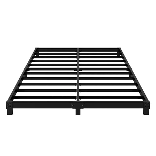LECEVOCY Queen Bed Frame - 4 Inch Platform Low Bed Frame, 3600lbs Heavy Duty Metal Bed Frame, Queen Bed Frame No Box Spring Needed - Easy Assembly and Noise Free